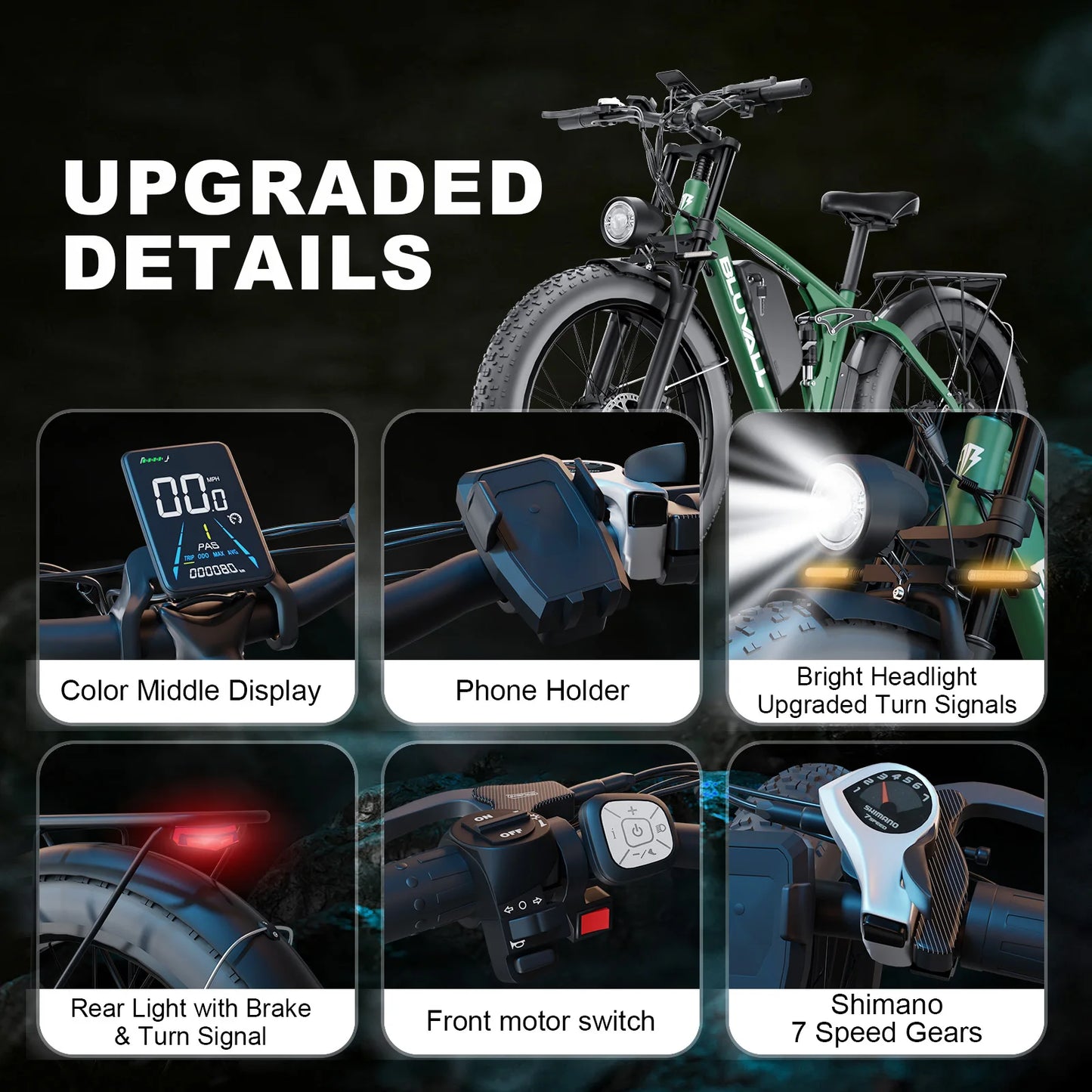 ZEEGR Moobelo V1 52V 2000W Dual Motor Fat Tire EBike