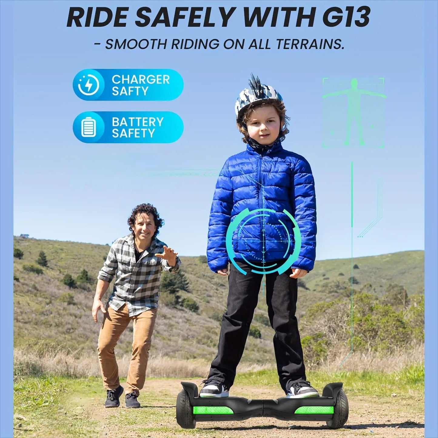 GYROORCE Self Balancing Hoverboard All Terrain LED Bluetooth