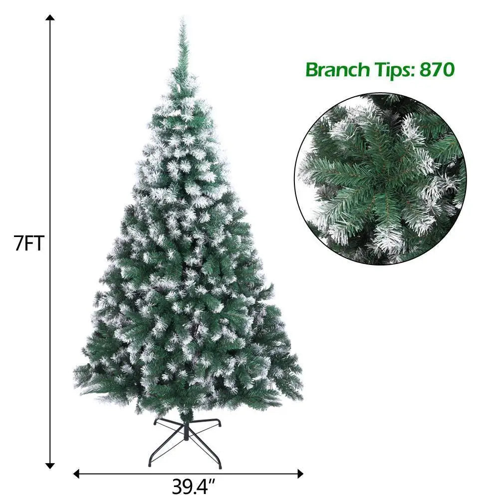 Artificial Christmas Tree With Snow Effect For Indoor Outdoor Decor