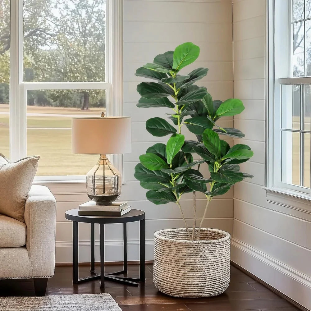 HiMISSCN Fiddle Leaf Fig Tree Artificial For Home Decor