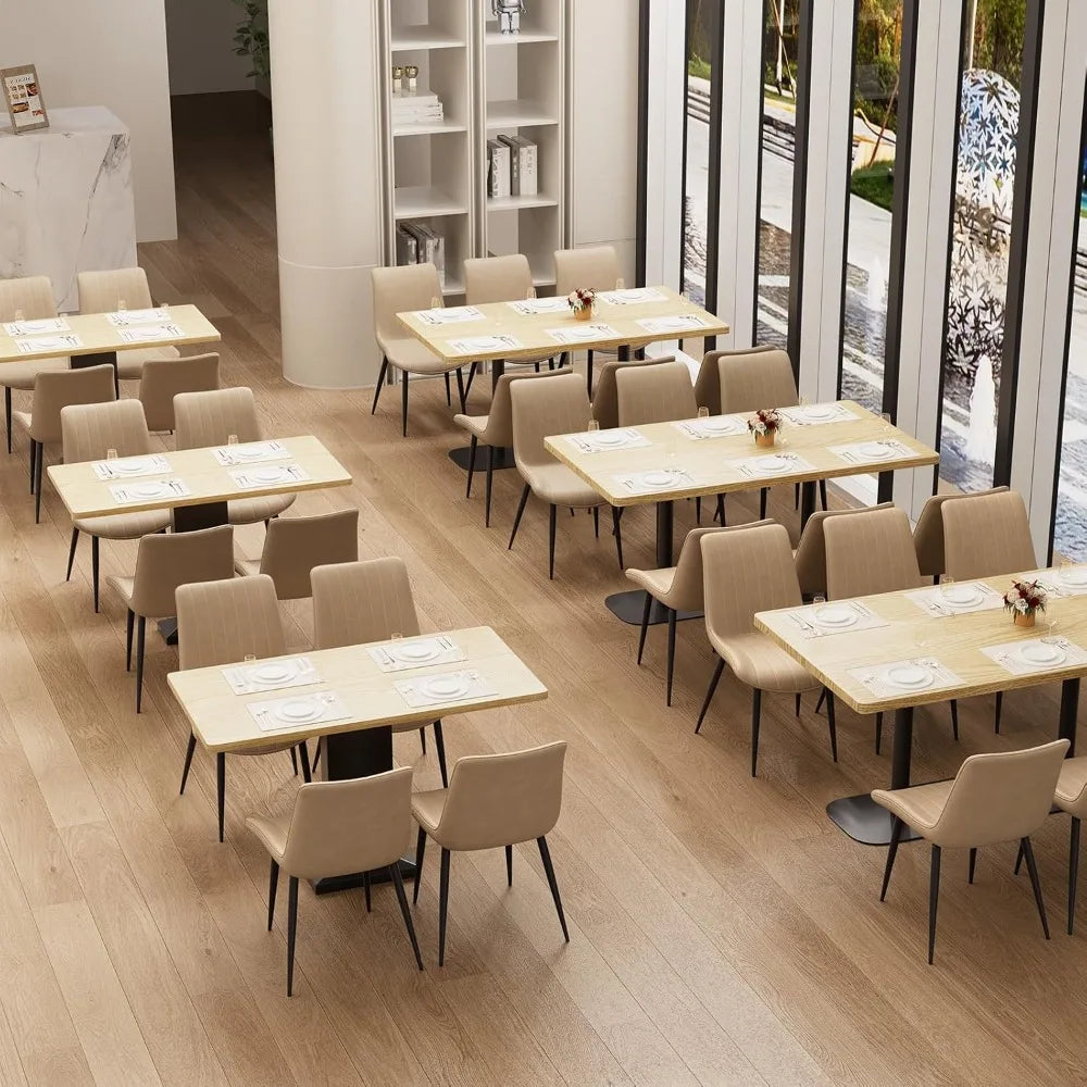 HUANZHUANG Leather Modern Dining Chairs Set of 8