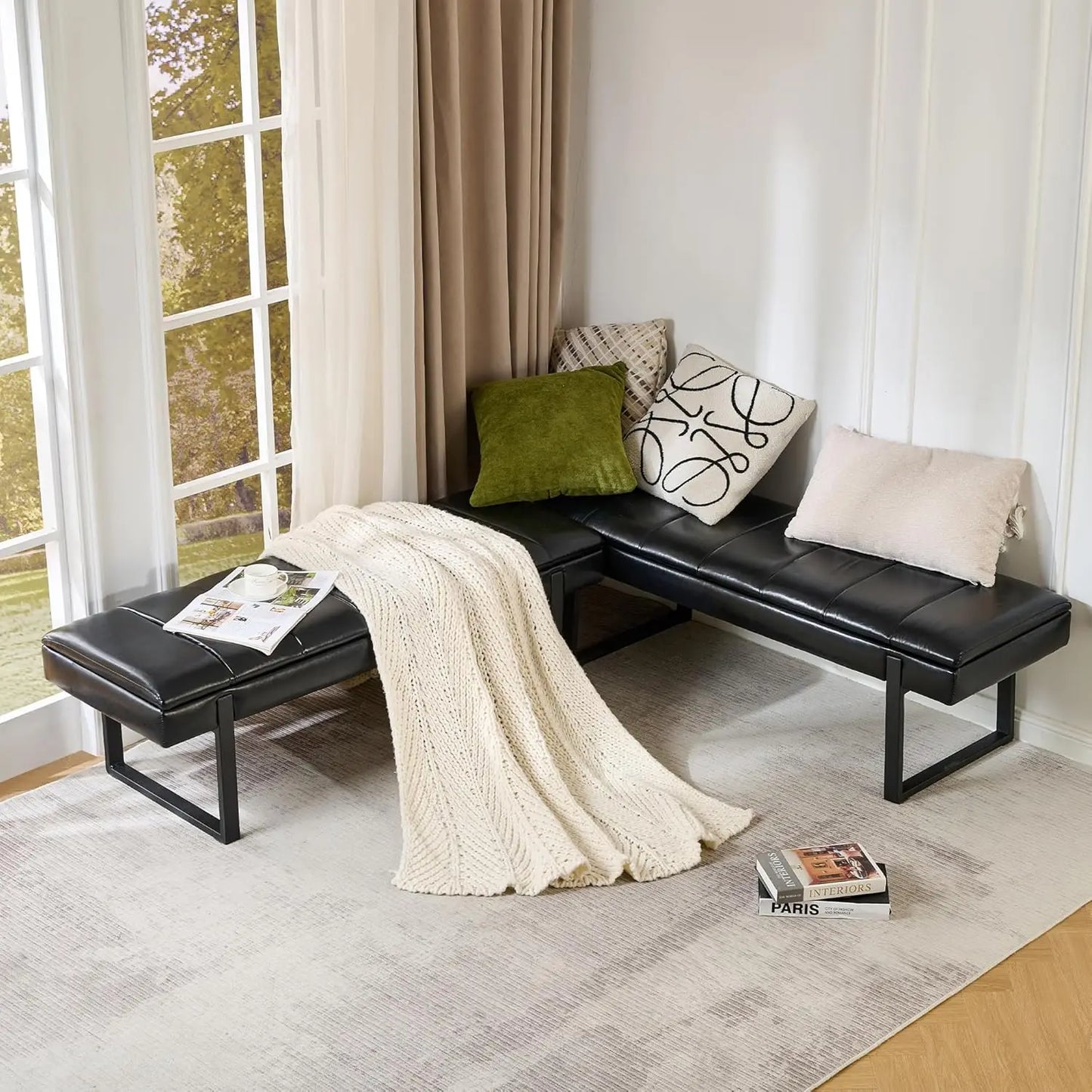 L Shaped Breakfast Nook Bench With Hidden Storage