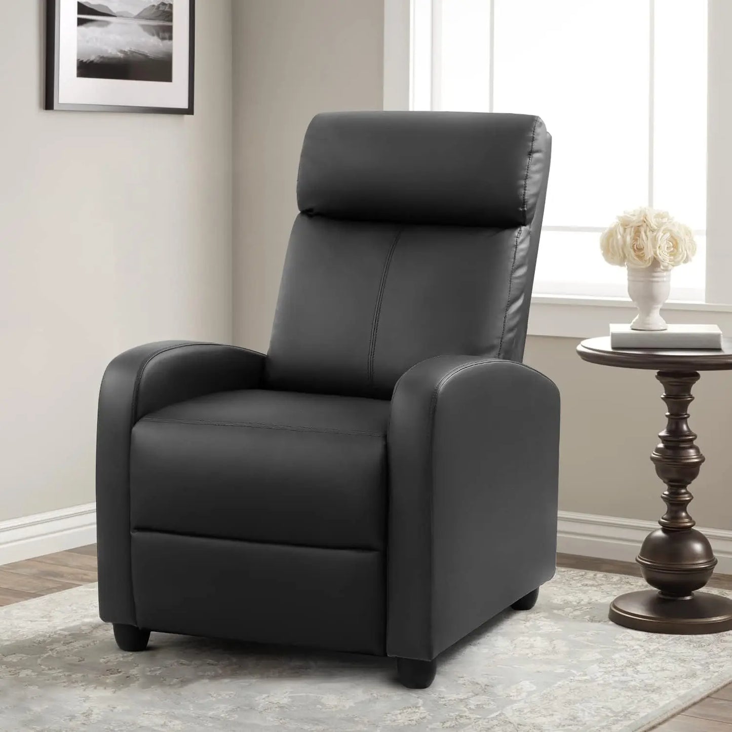 Winback PULeather MassageRecliner Chair Adjustable Premium Luxurious HomeTheater Comfort Sofa