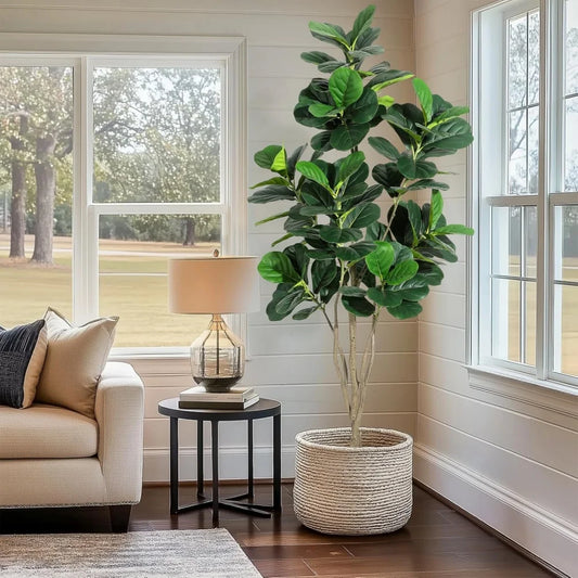 HiMISSCN Fiddle Leaf Fig Tree Artificial For Home Decor