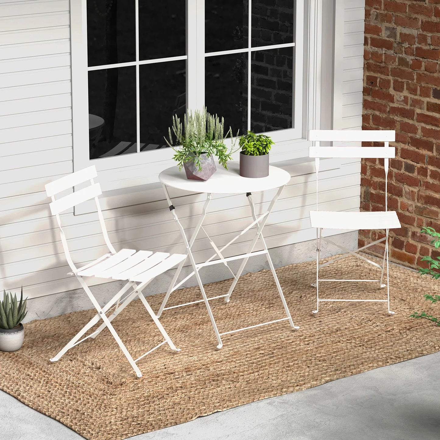 Grand Patio Bistro Set Outdoor Folding Table And Chairs