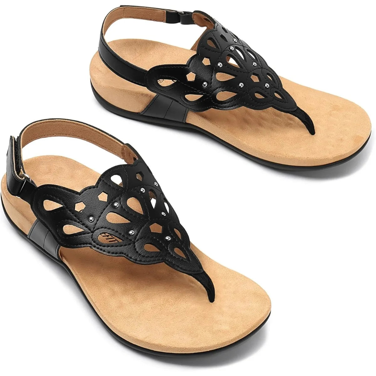 Orthopedic Womens Sandals With Arch Support And Adjustable Thong Sandals