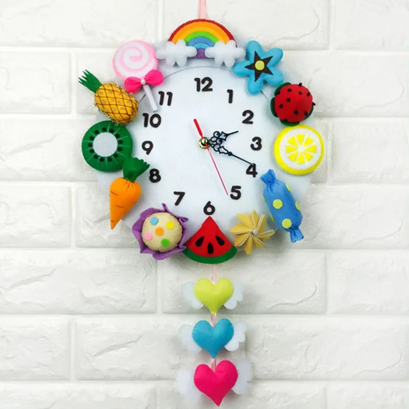 DIY Handmade Felt Marine Clock For Home Decor And Kindergarten