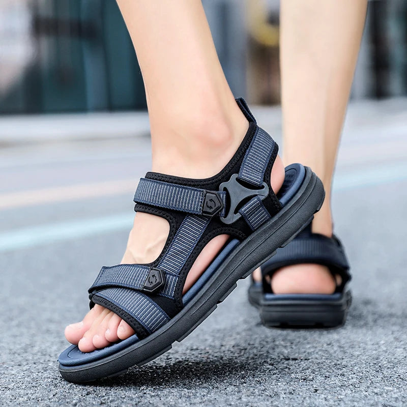 Genkcoat Men Outdoor Sandals Breathable Beach Casual Footwear
