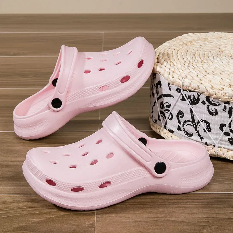 Summer Men Clogs Sandals Beach Slides Leisure Slippers