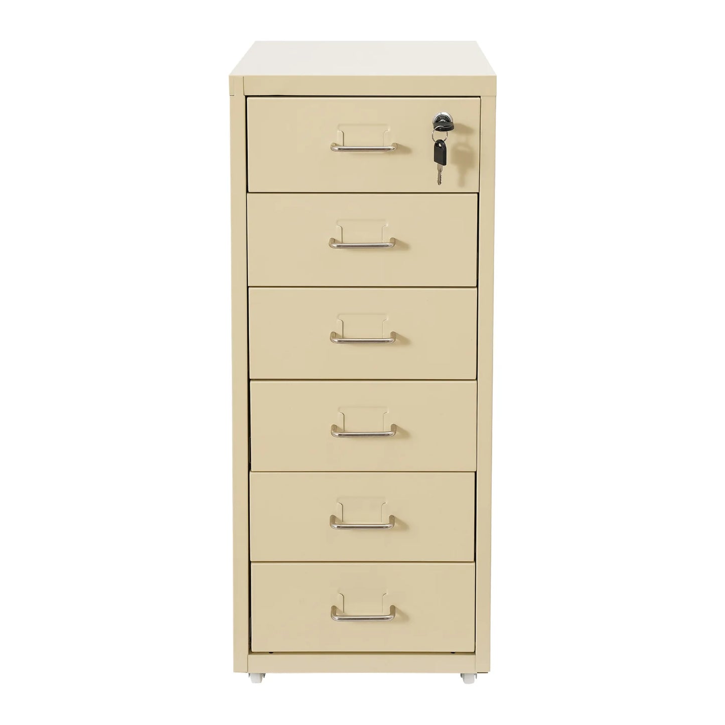 Drawer Lockable Rolling Metal File Cabinet Six Drawer Home Office