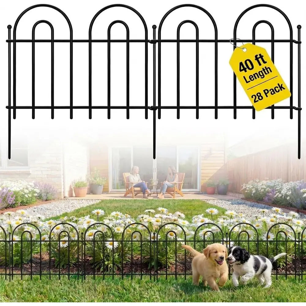 Decorative Garden Fence Panels Arched No Dig Animal Barrier