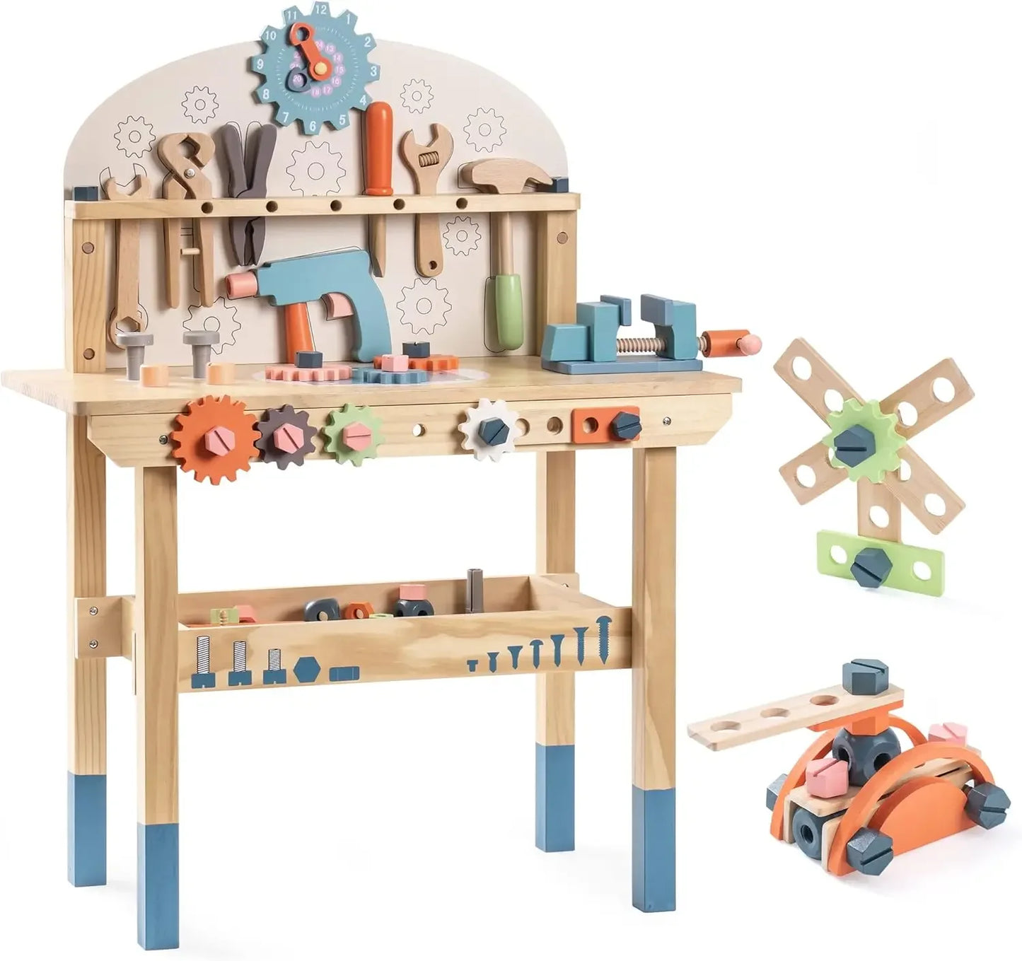 Robotime Robud Kids Tool Bench Set Wooden Workbench Toys