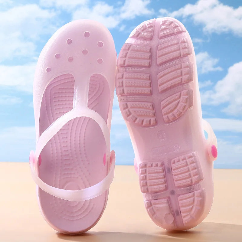 Women's Jelly Sandals Casual Flat EVA Insole For Women
