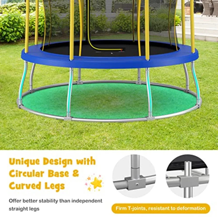 ASTM Approved Trampoline With All Round Enclosure For Outdoor Use