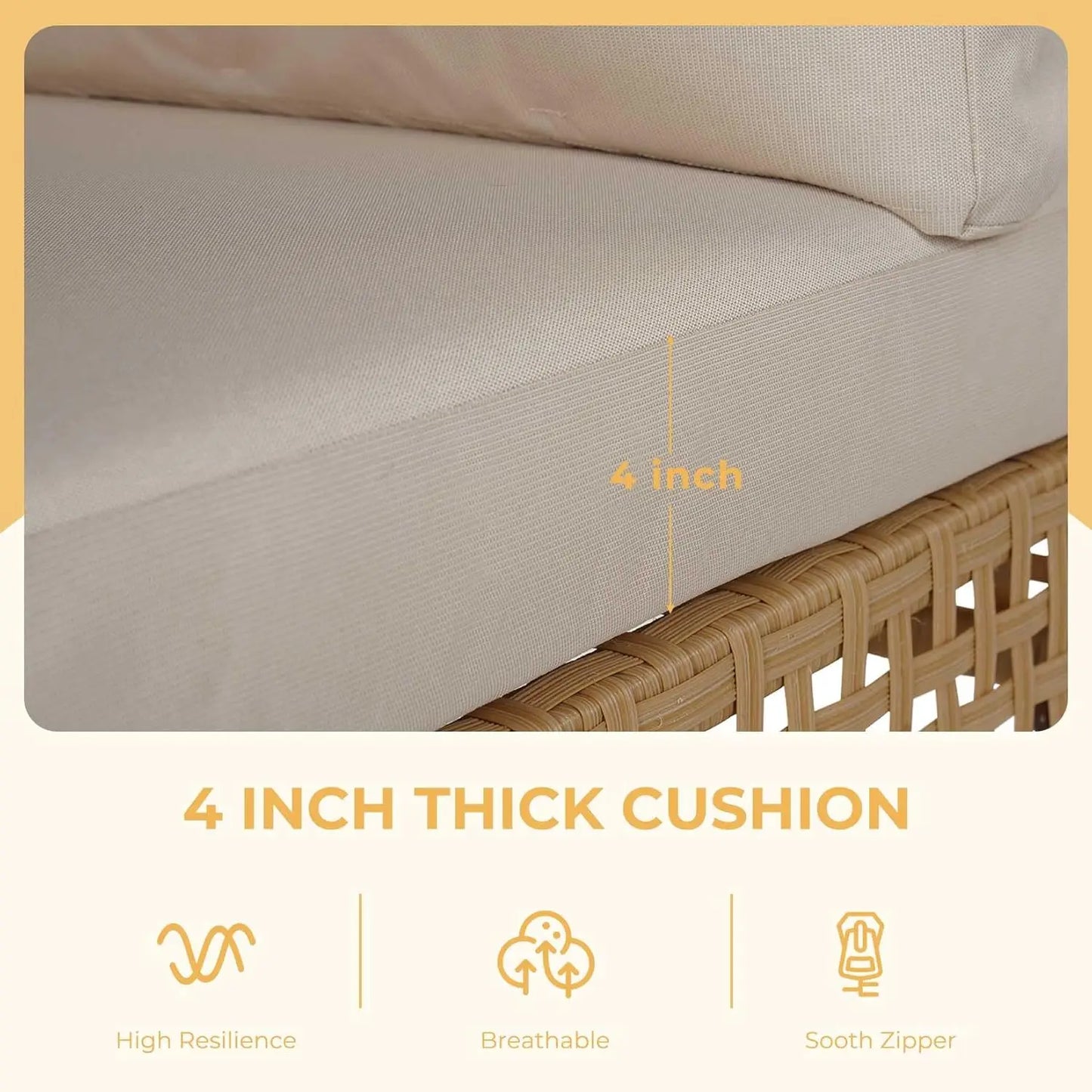 Grand Patio Wicker Furniture Set Boho Outdoor Conversation