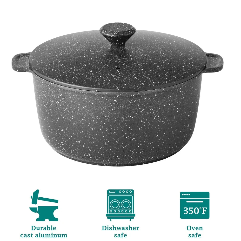 Versatile Nonstick Cast Aluminum Dutch Oven For Stews