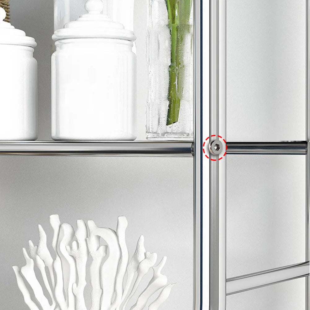 Studyset Over Toilet Storage Shelf 2 Tier Freestanding Metal Bathroom Organizer