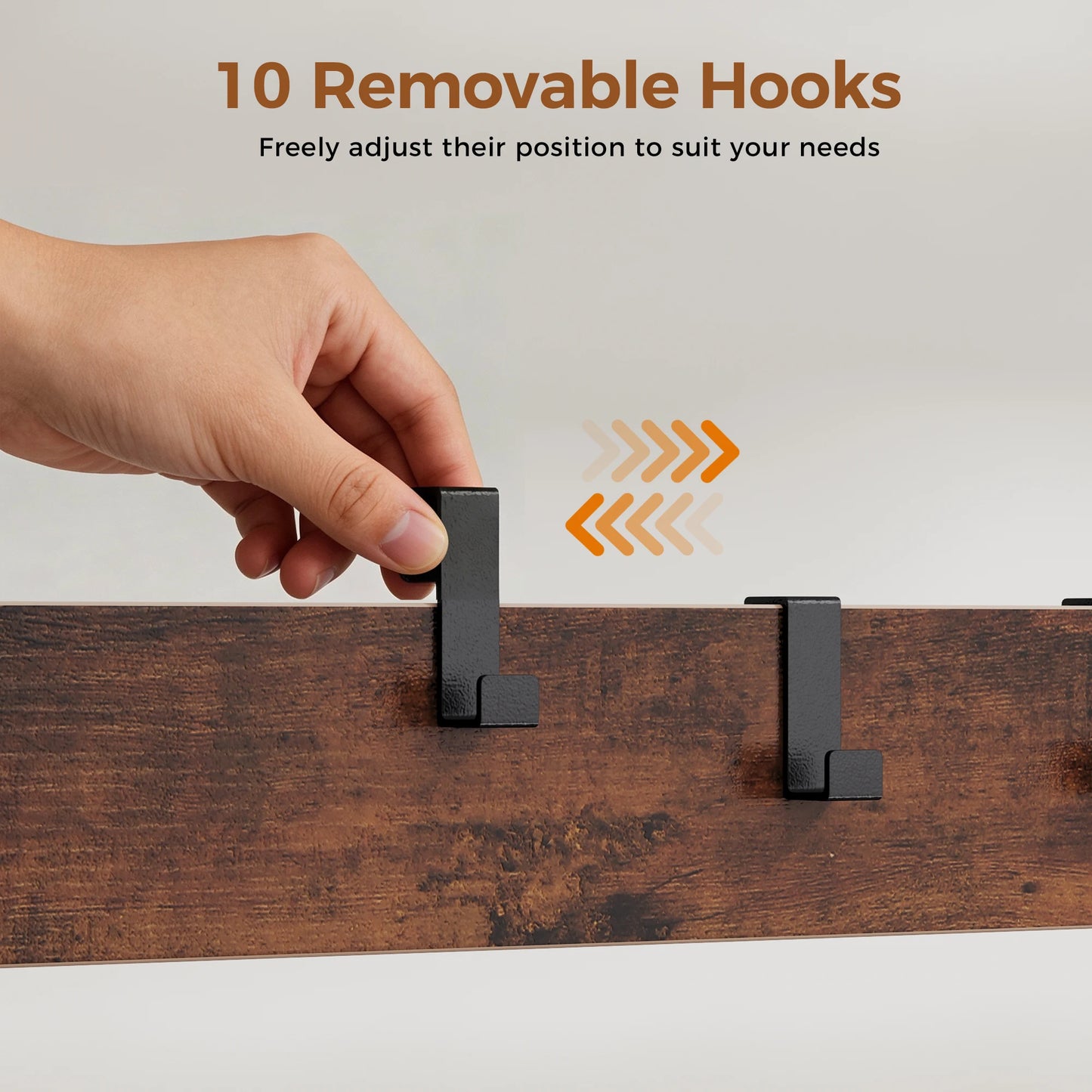 JHK 4-In-1 Coat Rack With Shoe Bench Storage Organization