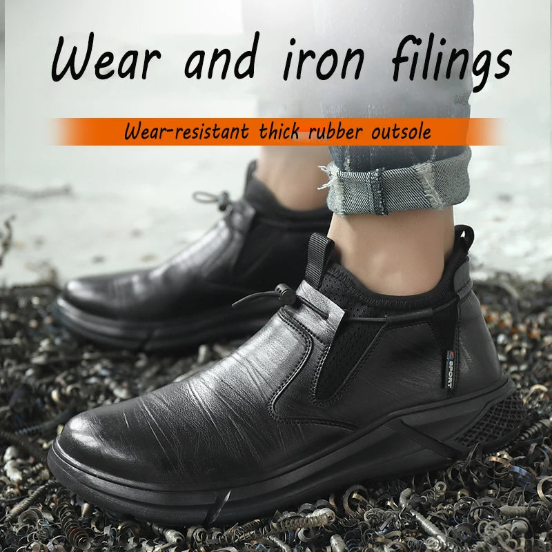 IndustrialGradeProtective Safety Shoes For Work Steel Toe Waterproof AllWeather Boots