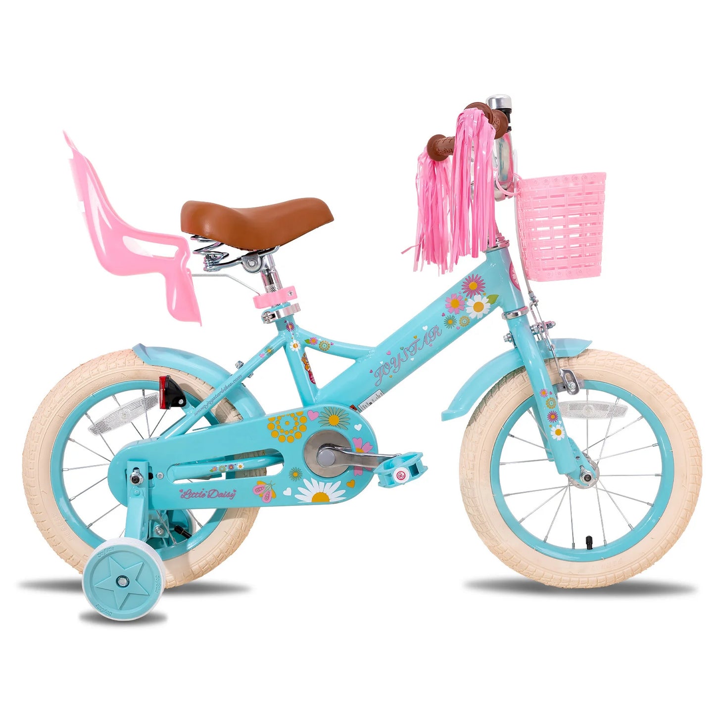 JOYSTAR Kids Bike For Ages 2-7 With Doll Seat Streamers
