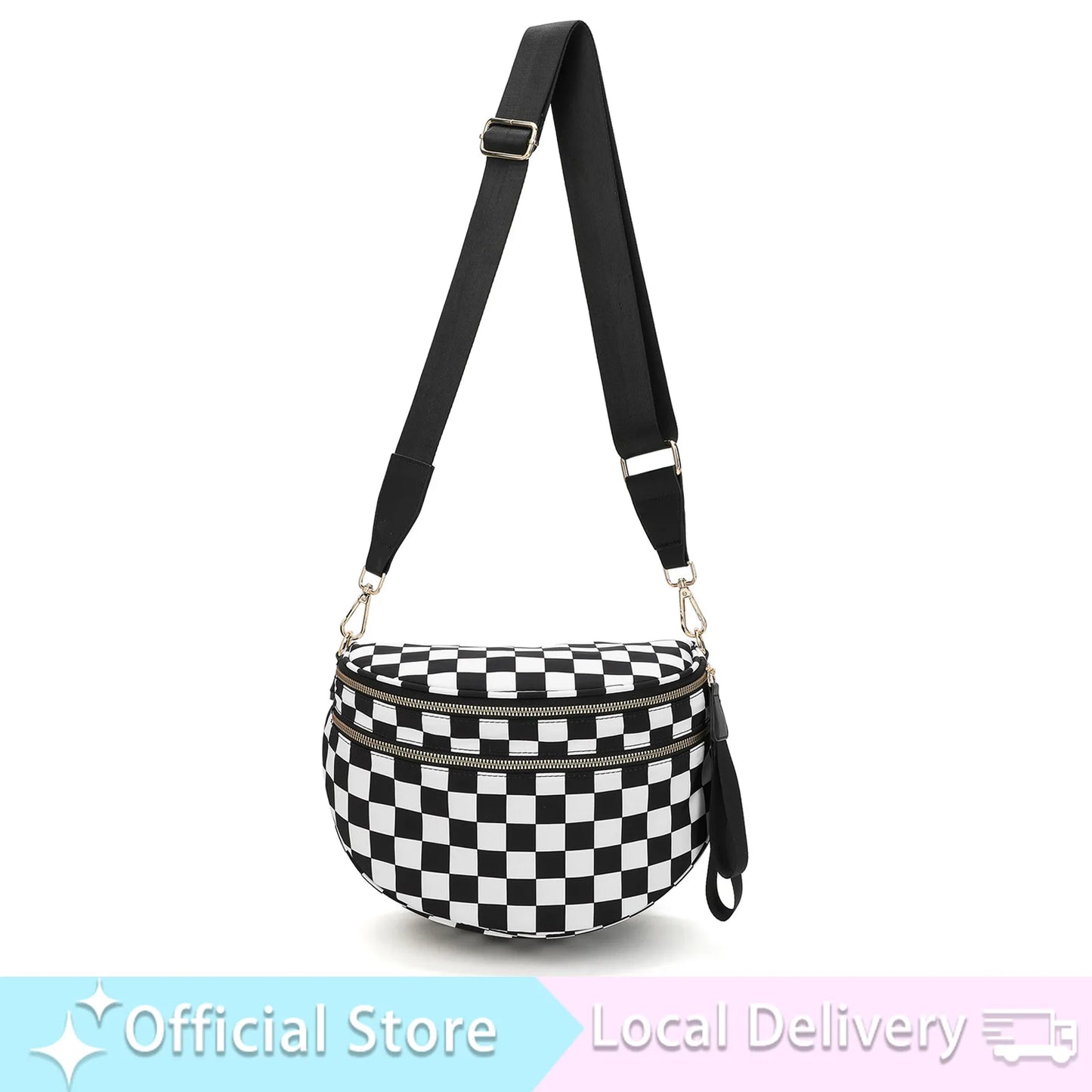 DOYOGICN Nylon Bum Bag Fanny Pack Iris Design