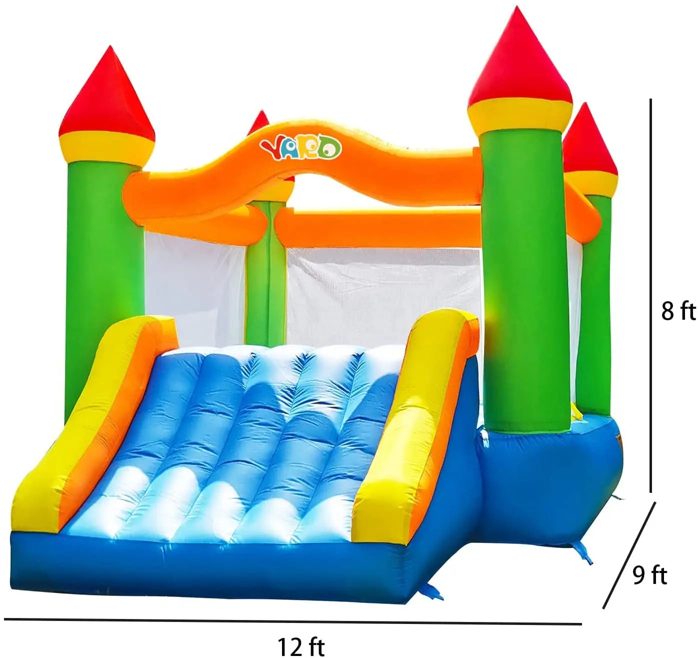 NONED Outdoor Inflatable Bounce House With Slide Blower