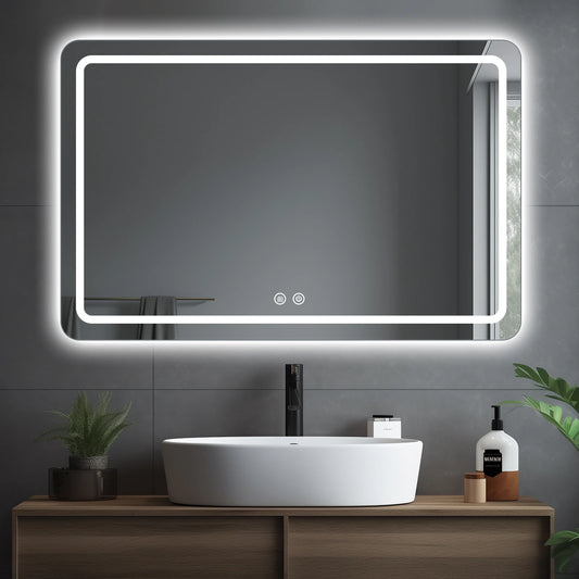 MYGIIVOVO LED Backlit Fogless Vanity Mirror With Demister And Dimmable