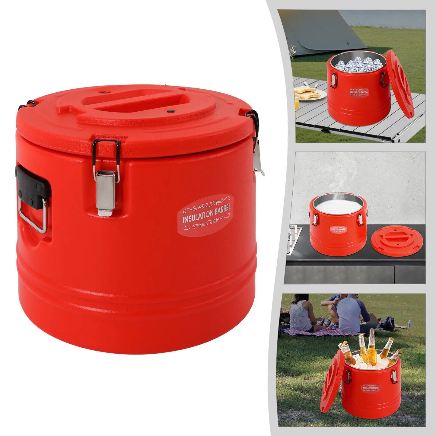 Premium Insulated Beverage Bucket Cooler for Cold Drinks