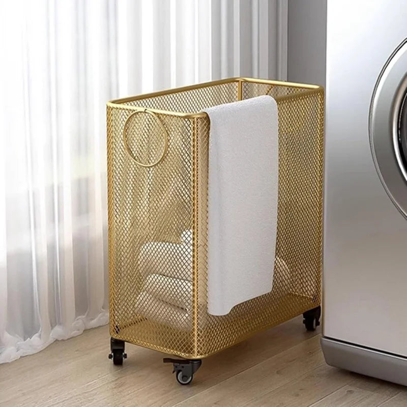 Rolling Laundry Basket on Wheels for Home Organization