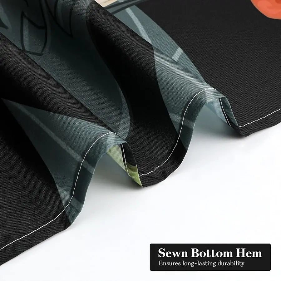 Mito Illa Boho Floral Shower Curtain Tropical Leaves Fabric