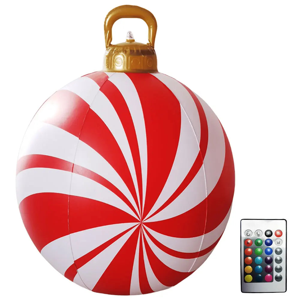 VAKIN Inflatable Christmas Ball With Lights And Remote