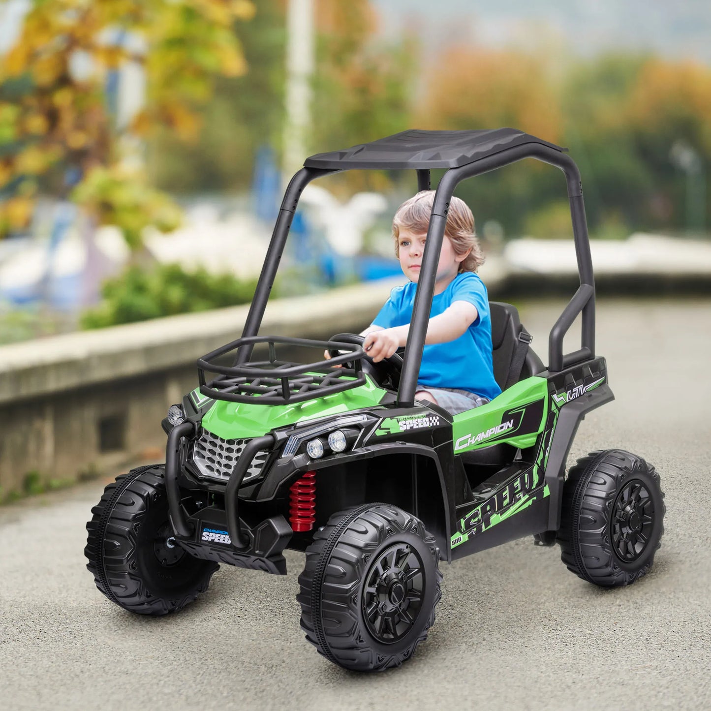 AOSOM Outdoor Kids Electric ATV With Real Suspension Remote Control