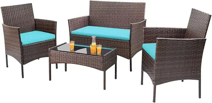 Outdoor Patio Furniture Set Rattan Wicker For Garden