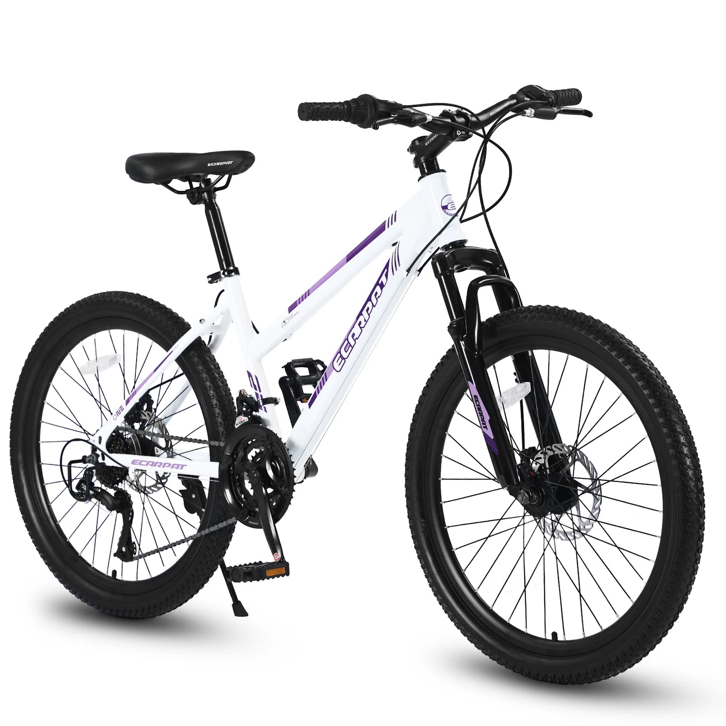 Ecarpat Women's Mountain Bike With Front Fork Suspension Disc Brakes