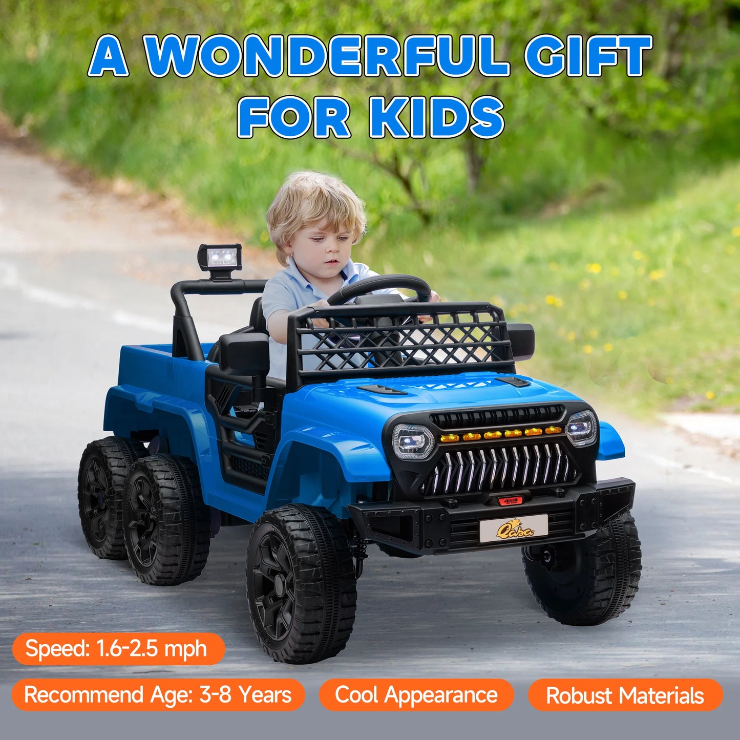 12V Kids Electric Car With 2WD 4WD Switchable Remote Control