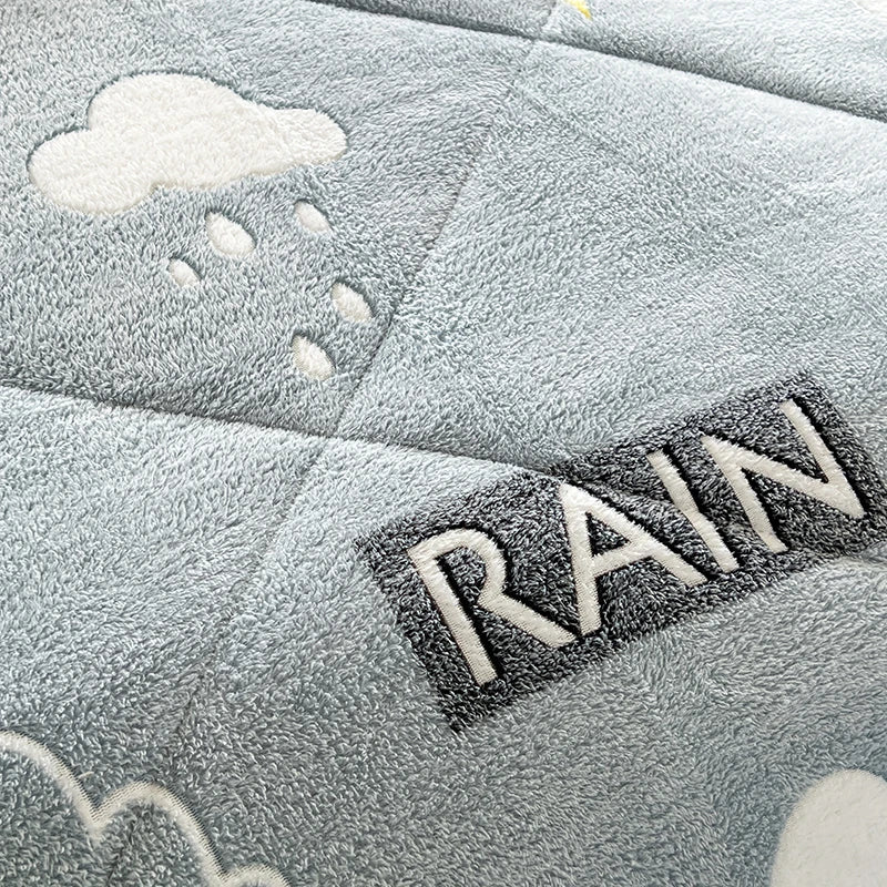 Jiangsu All-Season Thickened Lamb Wool Sherpa Quilt Set Bedding