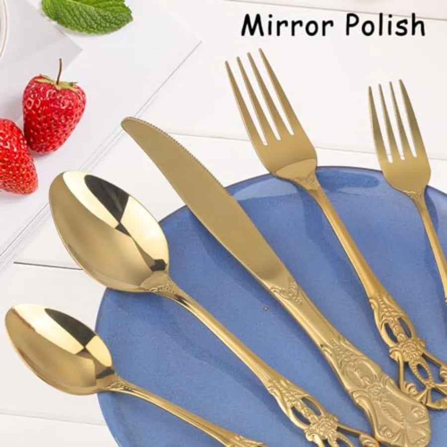 MDNG Retro Royal Stainless Steel Silverware Set Gift Box