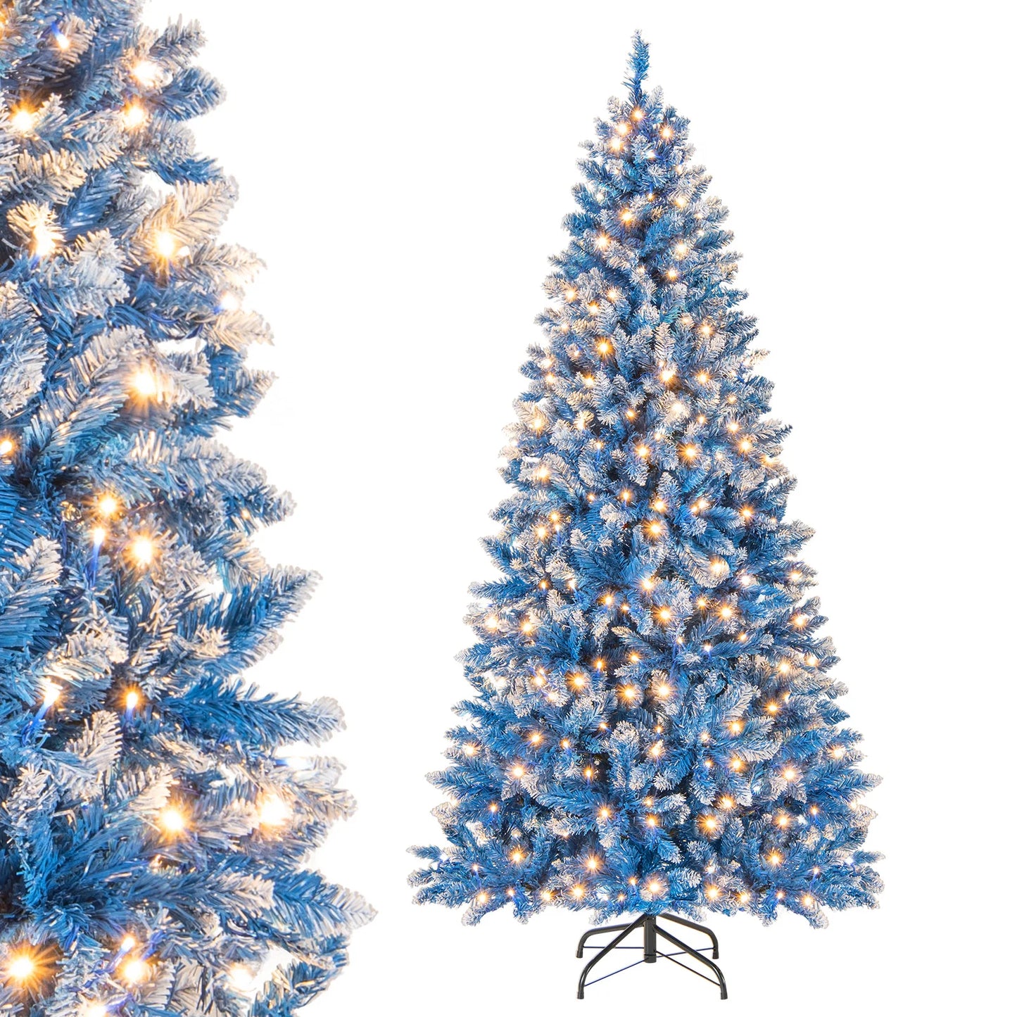 LIFEZEAL Artificial Christmas Tree Hinged for Home and Office Decor