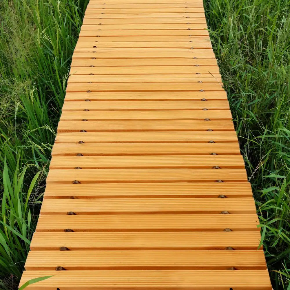 Wooden Garden Pathway Roll Outdoor Walkway for Lawn Patio