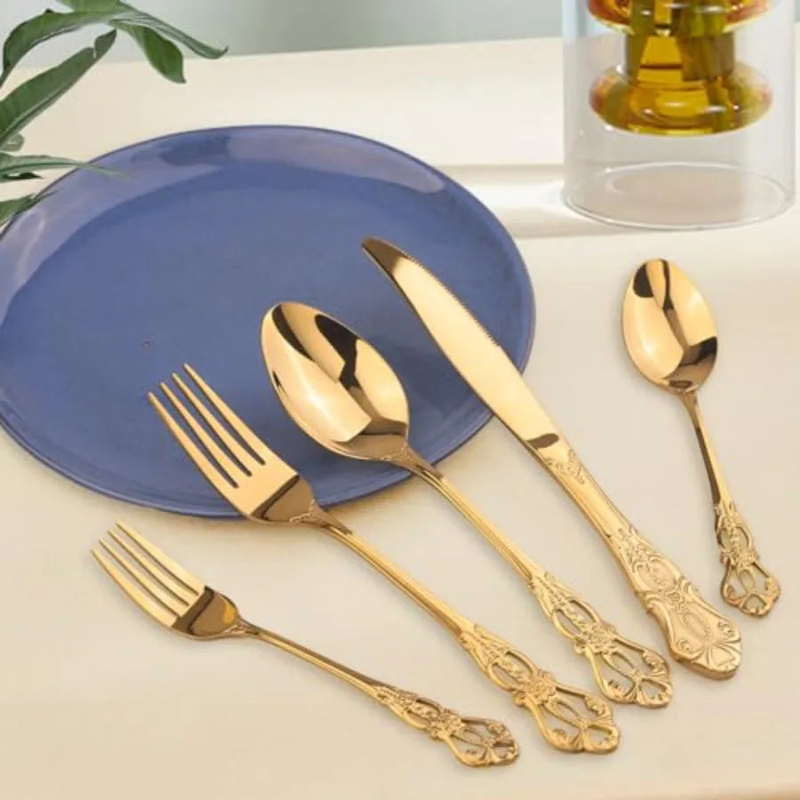 MDNG Retro Royal Stainless Steel Silverware Set Gift Box