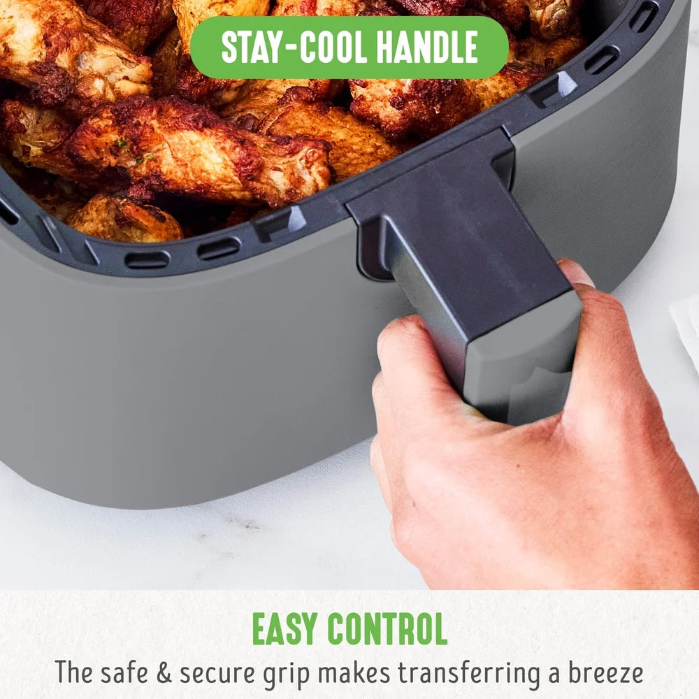 XMSJ Air Fryer Nonstick Ceramic With LED Indicator