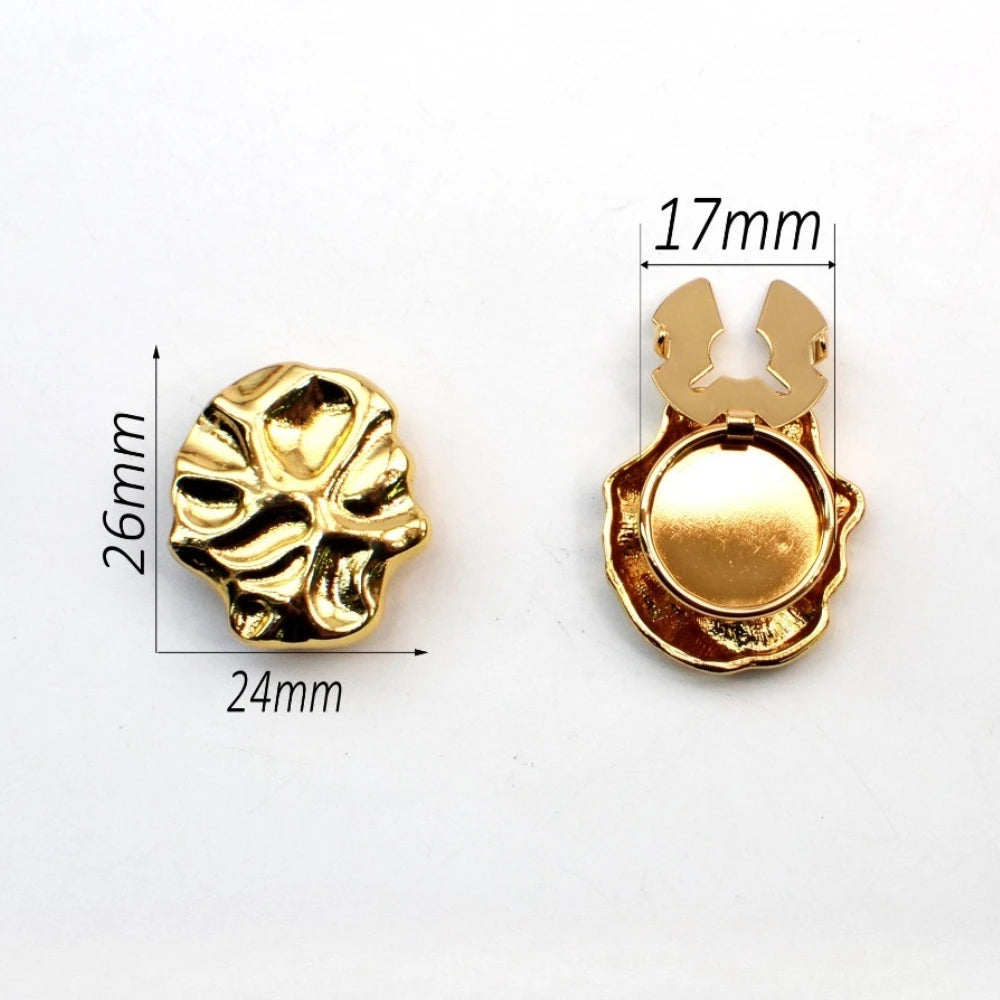 Fashion Metal Button Covers For Shirt Cufflinks Unisex Accessories
