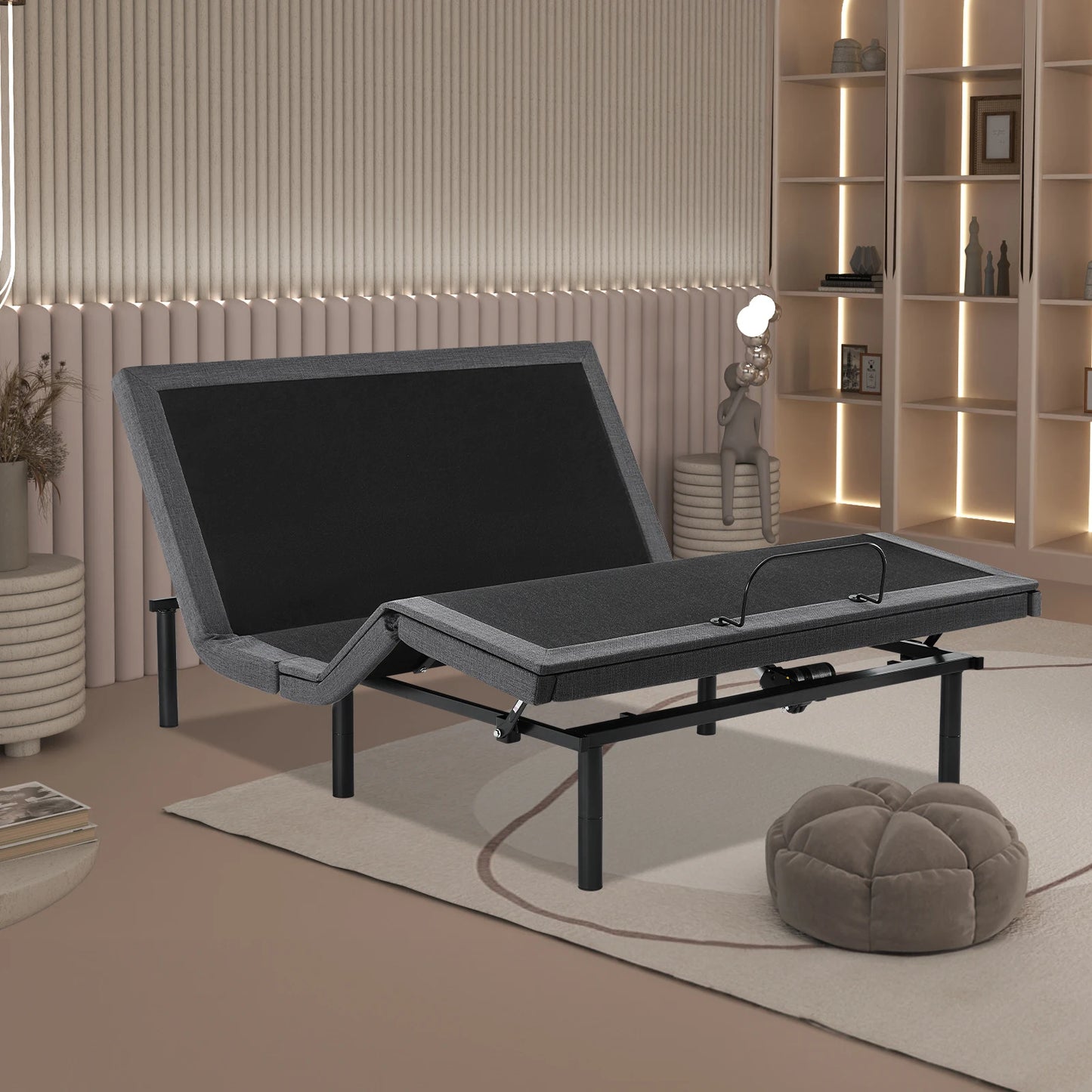 JHK Electric Adjustable Bed Frame With Wireless Remote And USB Ports