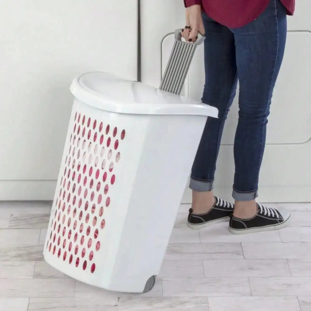 Guangdong Wheeled Laundry Hamper With Flip Design Deluxe