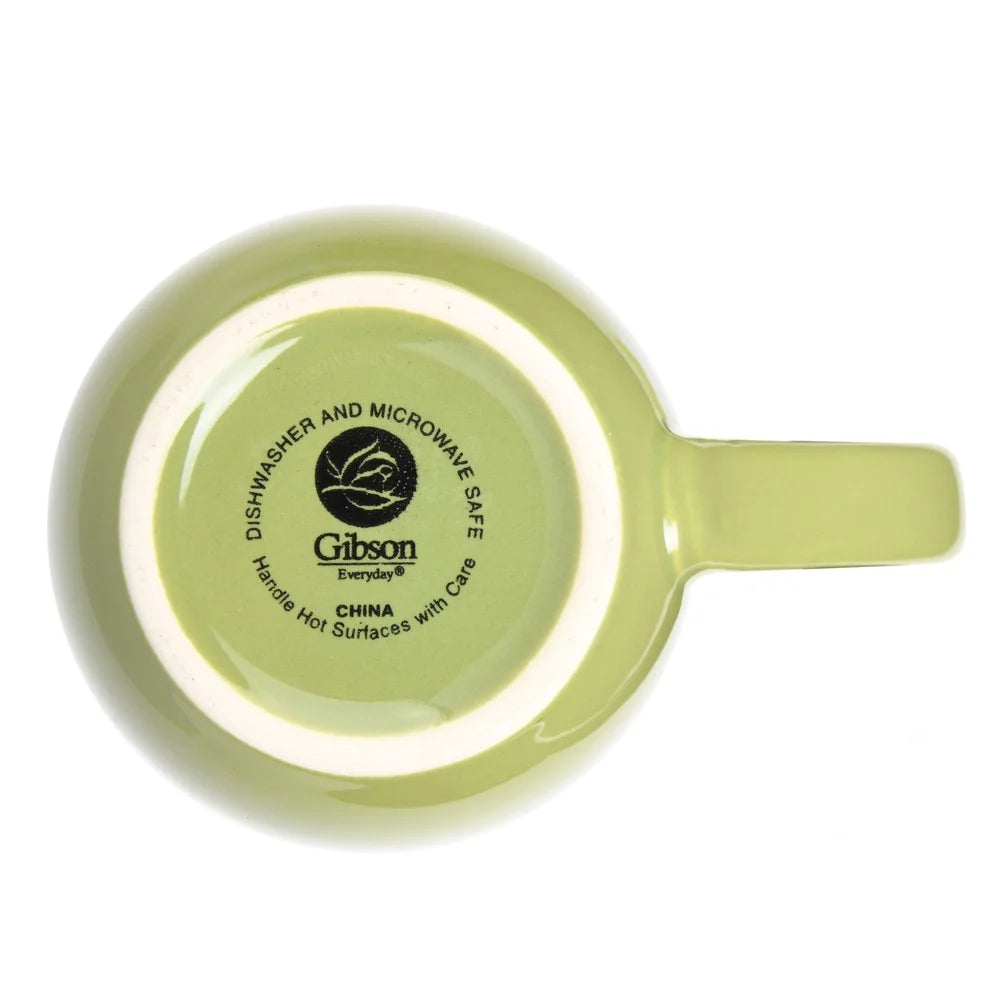 Ceramic Mug Set Of 6 With Metal Rack Microwave Safe