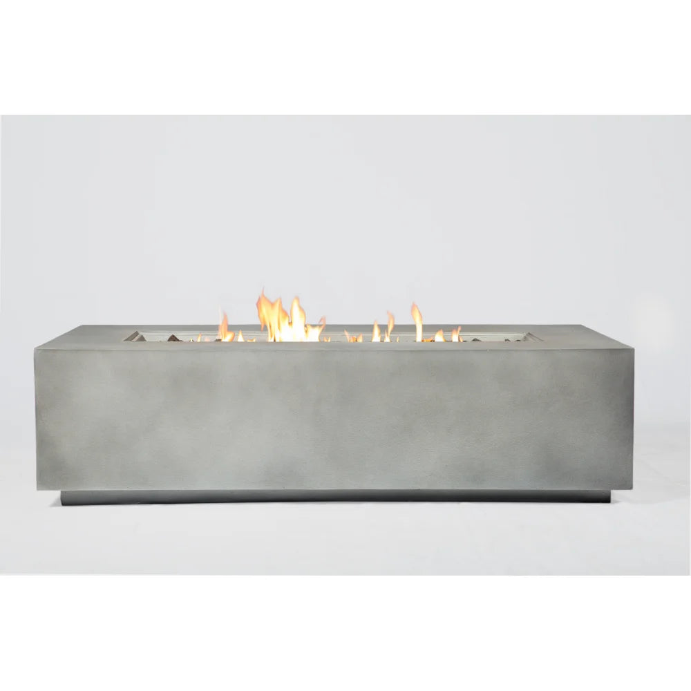 Modern Concrete Propane Outdoor Fire Pit Table Patio