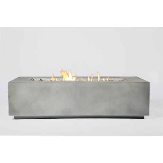 Modern Concrete Propane Outdoor Fire Pit Table Patio