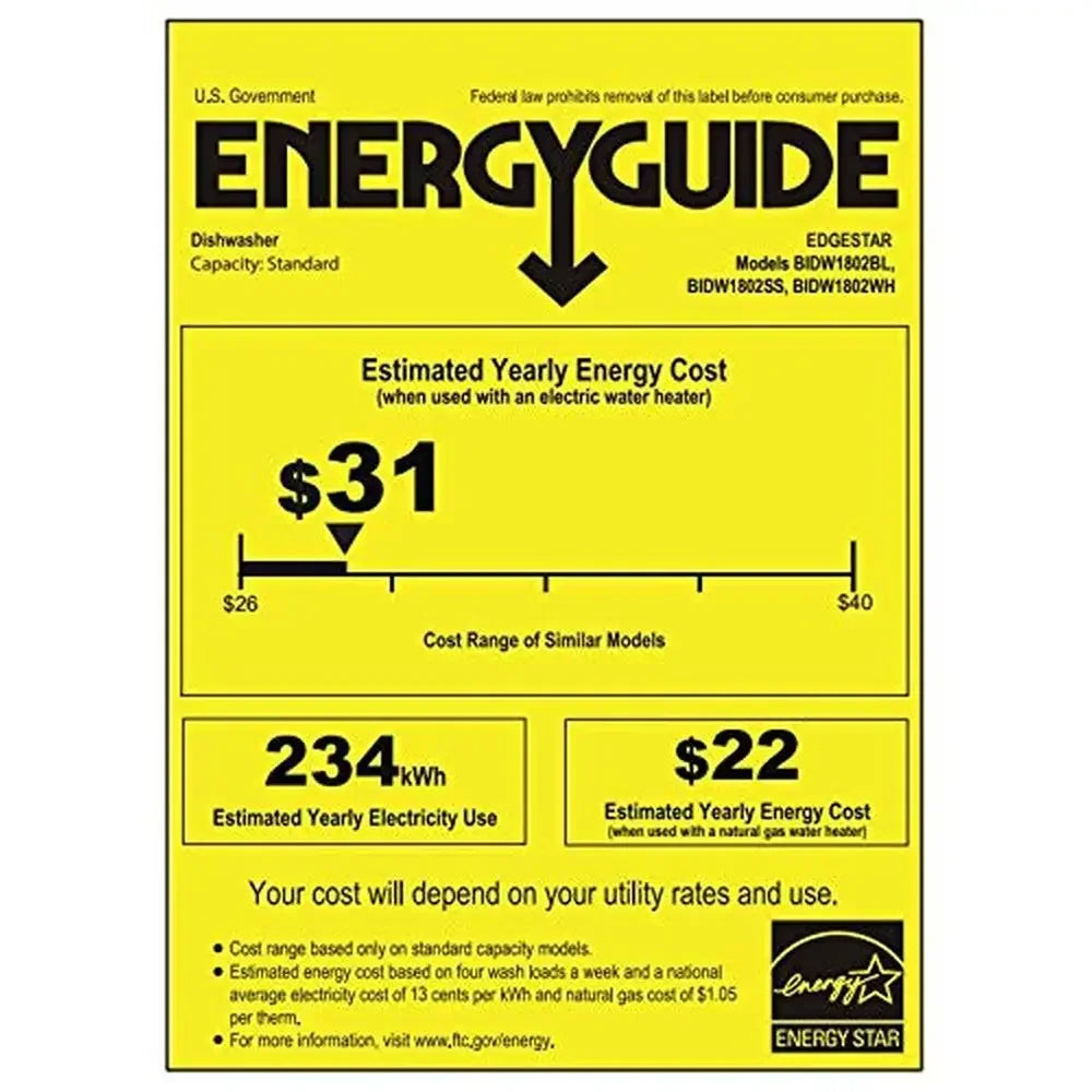 XMSJ Built In Dishwasher 8 Place Setting Sanitize Hi Temp