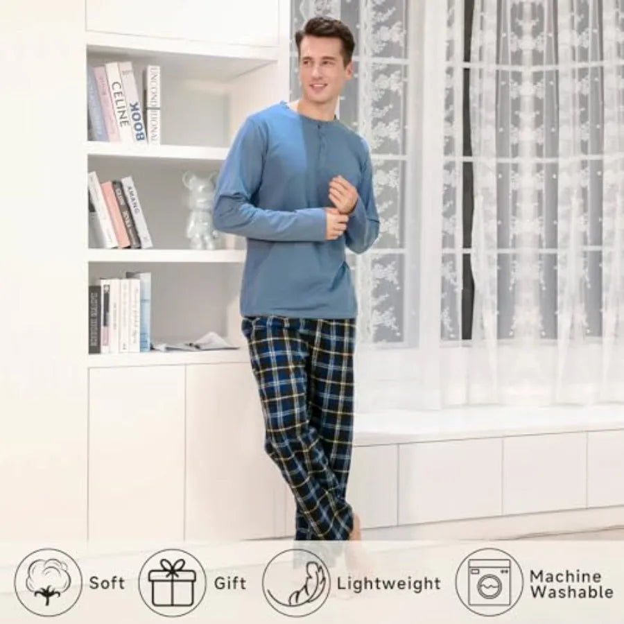 Men's Pajama Set Sleepwear Pants For Lounge Comfort