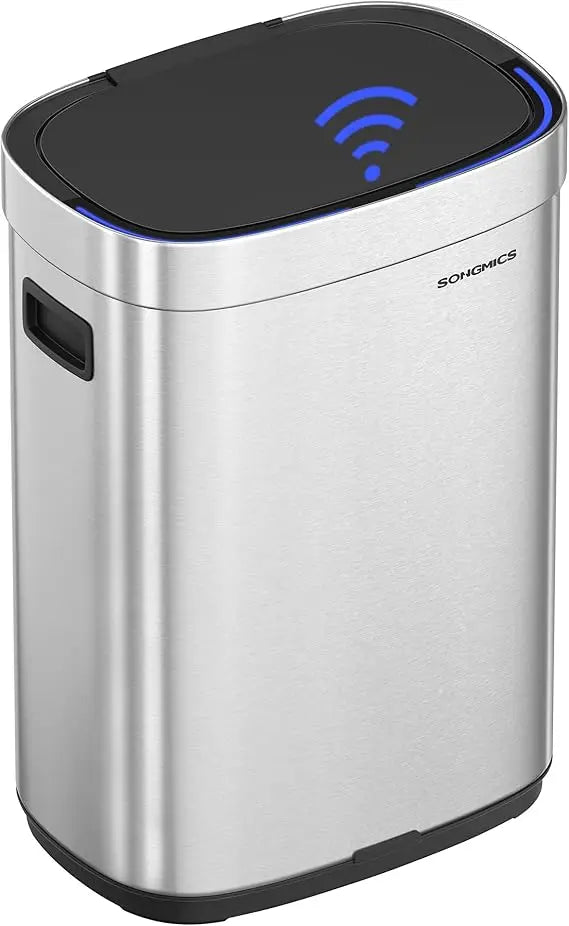 Motion Sensor Trash Can Auto Open With Soft Close Lid